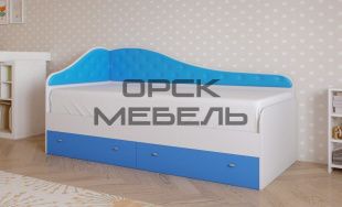 Кровать детская с выдвижными ящиками Радуга 1